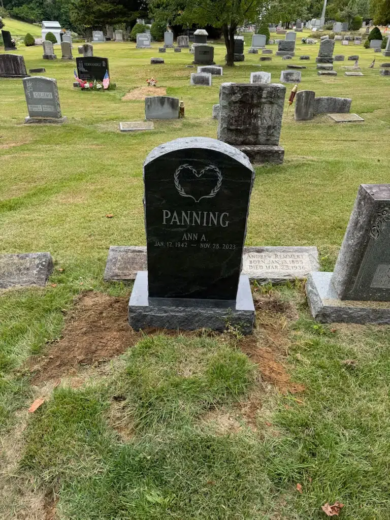 Granite Flat Headstone / Marker hand-carved by Flat Memorials in NJ — image 2