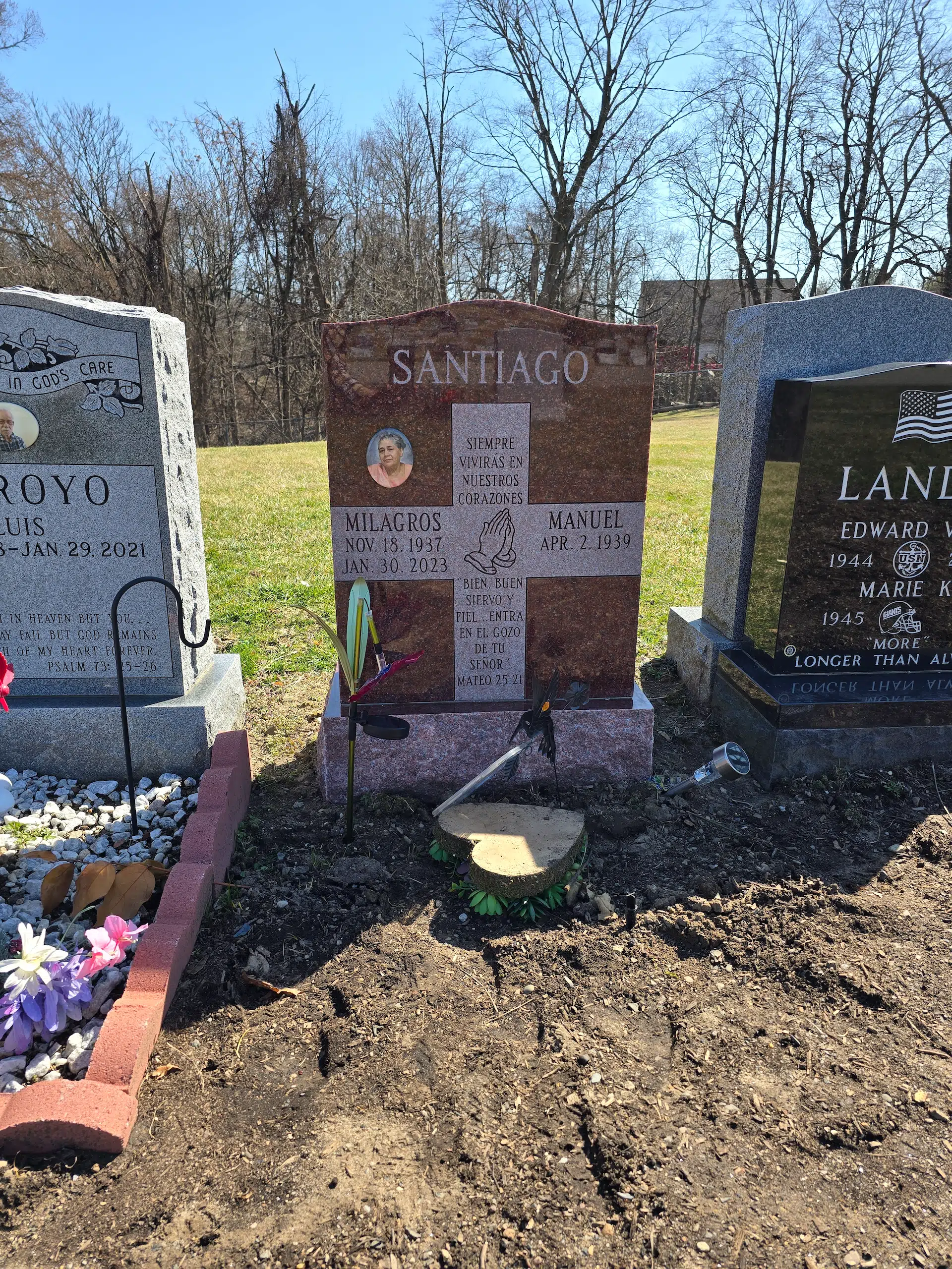 Granite Flat Headstone / Marker hand-carved by Flat Memorials in NJ — image 3