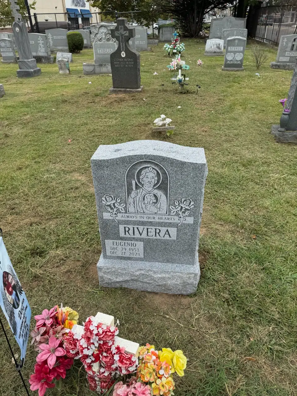 Granite Flat Headstone / Marker hand-carved by Flat Memorials in NJ — image 4