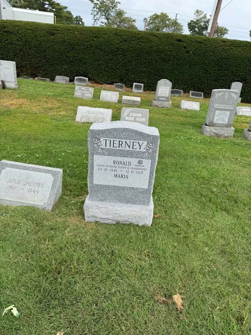 Granite Flat Headstone / Marker hand-carved by Flat Memorials in NJ — image 5