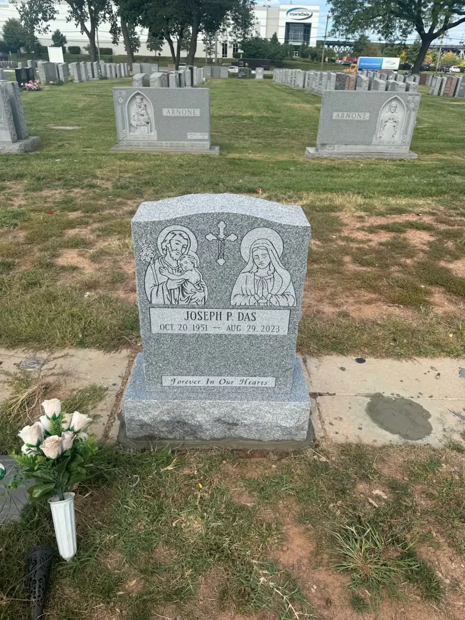Granite Flat Headstone / Marker hand-carved by Flat Memorials in NJ — image 7