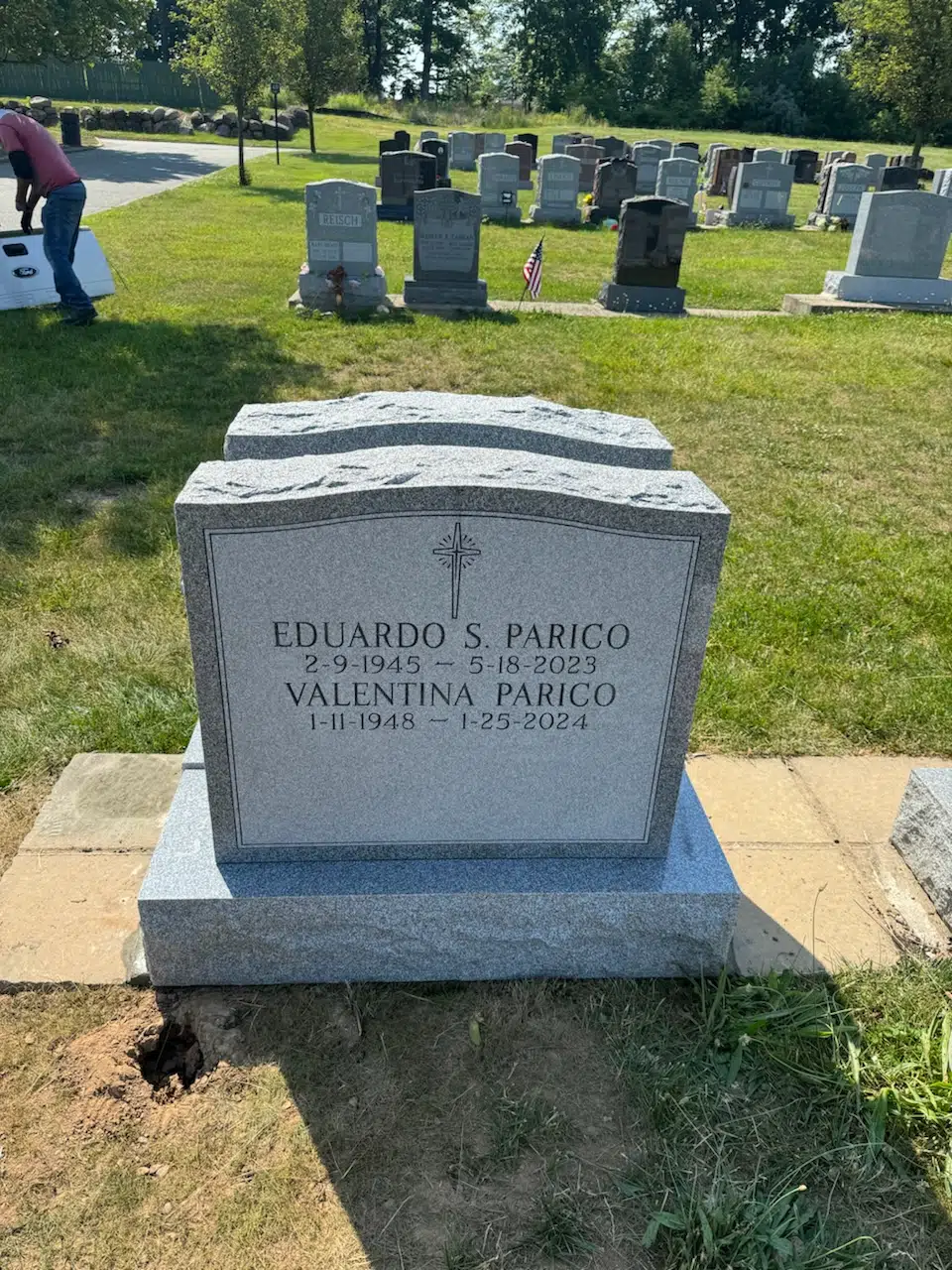 Granite Flat Headstone / Marker hand-carved by Flat Memorials in NJ — image 3